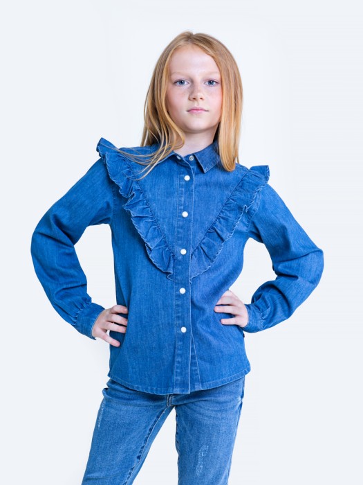 Dievčenská košeľa  jeans NELA 300